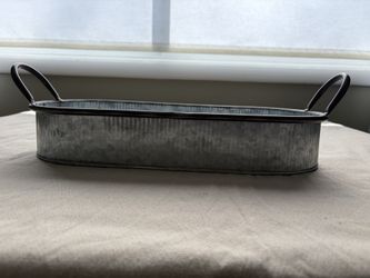 Tray - Oval, Galvanized 