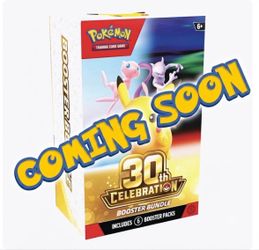 Coming soon POKEMON 30th anniversary booster bundle