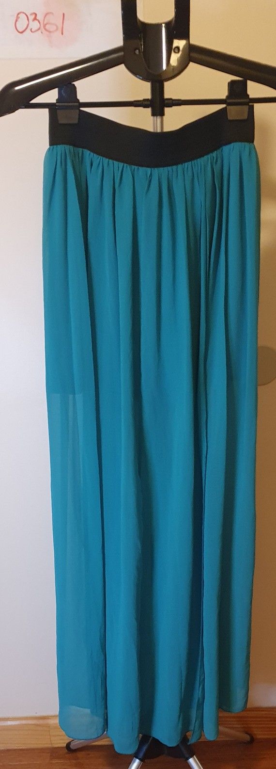 Bailey Blue Teal Maxi Skirt Size S (0361)