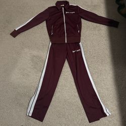 Palm Angels Maroon Track Suit - Jacket & Pants Set (Men’s Size)