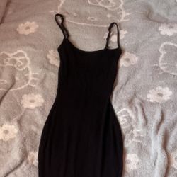 Skims Bodycon Maxi dress in Onyx 