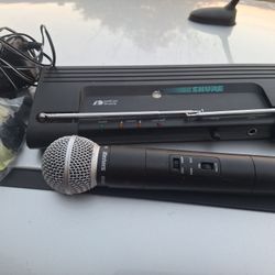 SHURE WIRELESS MICROPHONE SYSTEM. 