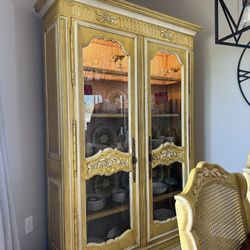 James Town Vintage Hutch And Table 