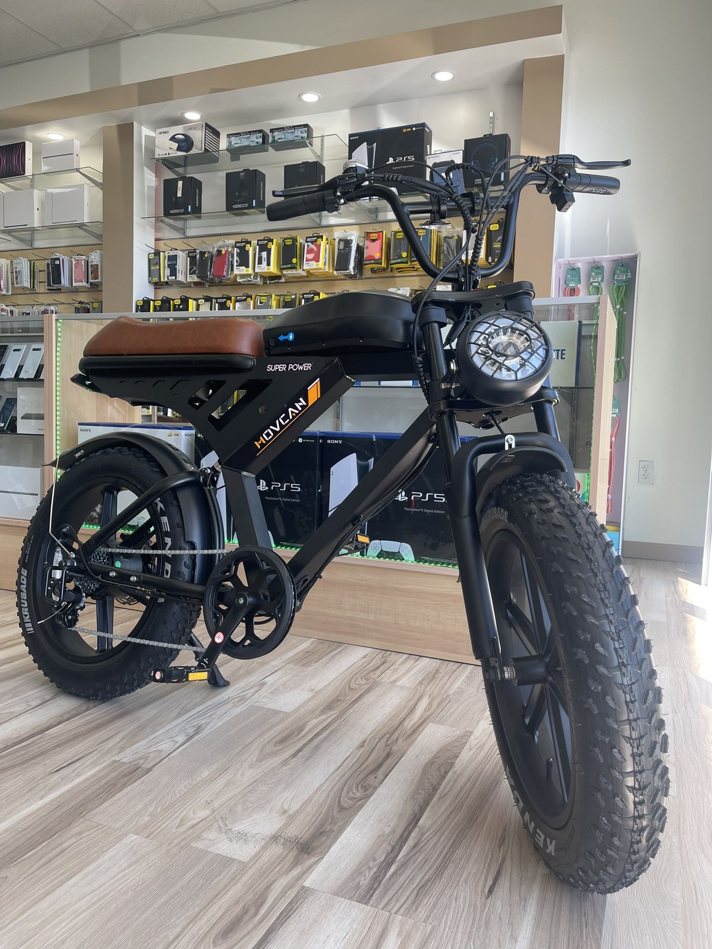 Super Movcan Fat Tire Ebike 33Mph Fast Electric Bicycle 7 Speeds ($100 Is The Initial Payment To Finance) Read Description