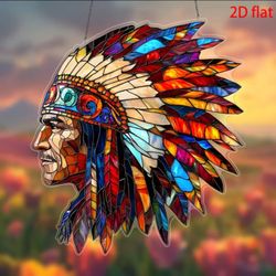 Spirit of the Plains — Chieftain's Radiance Suncatcher