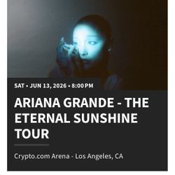 In Search Of Two Ariana Grande Concert Tickets 