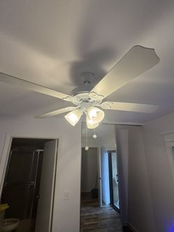 Ceiling Fan with Lights – White – Works Perfect