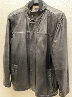 Leather bombers n wool top coat n misc leather