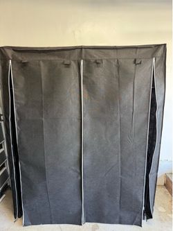 NEW - Black Portable storage wardrobe closet