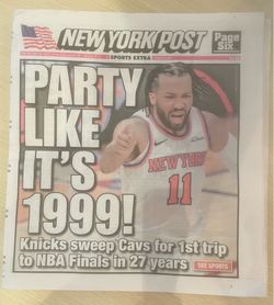 Knicks in the finals !  NY Post