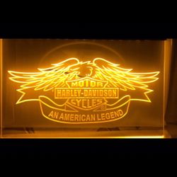 Harley Davidson Lighted LED Sign