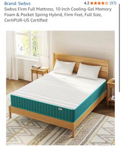 Full Mattress + Foldable Bed Frame
