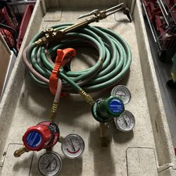 Oxígeno And Acetylene Manómetros With Hose As New