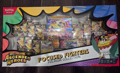 Pokémon Mega Evolution Ascended Heroes Focused Fighters Premium Collection