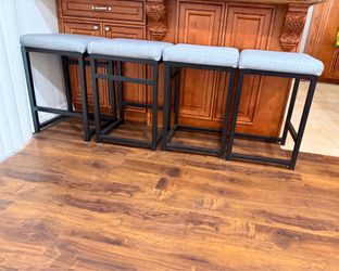 Modern grey barstools