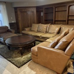 Oversized Custom Leather Sectional Sofa