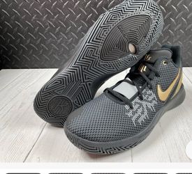 -Nike Mens Kyrie Flytrap 2 AO4436-004 Black/Gold Basketball Sneakers Mens Size 11