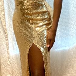 Gold Prom Dress