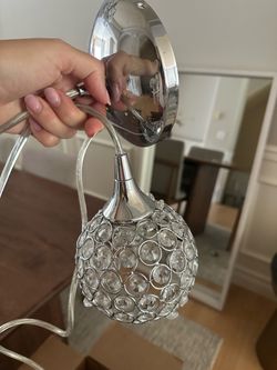 2 Modern Crystal Pendant Light – Chrome Hanging Kitchen Island Light