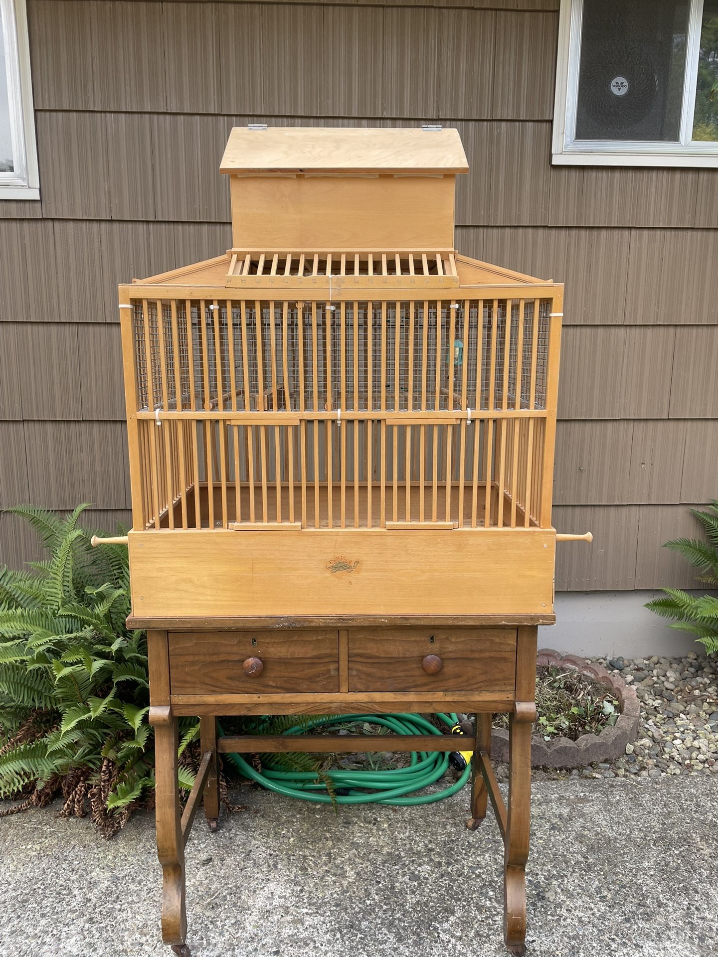 Wooden Bird Cage