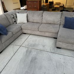 Gray RC Willey Sectional Couch