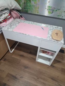 Used desk white