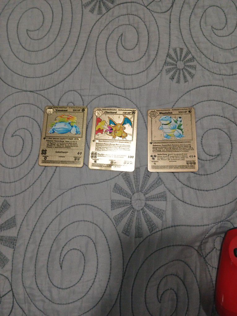 Gold plated pokemon cards. All Cards Together 