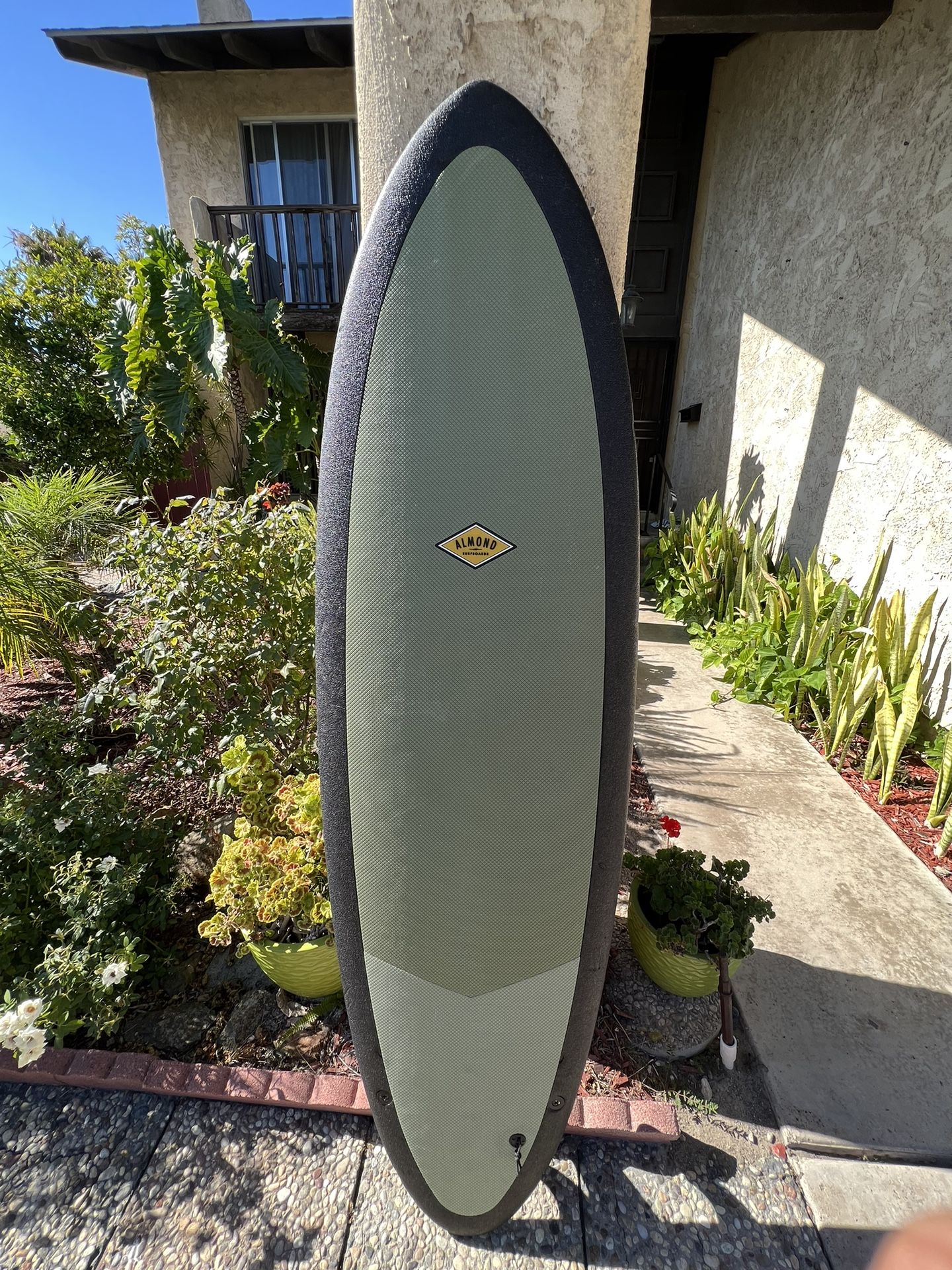 Almond Surfboards 6 4 R Series Sage Green Foam Pleasant Pheasant