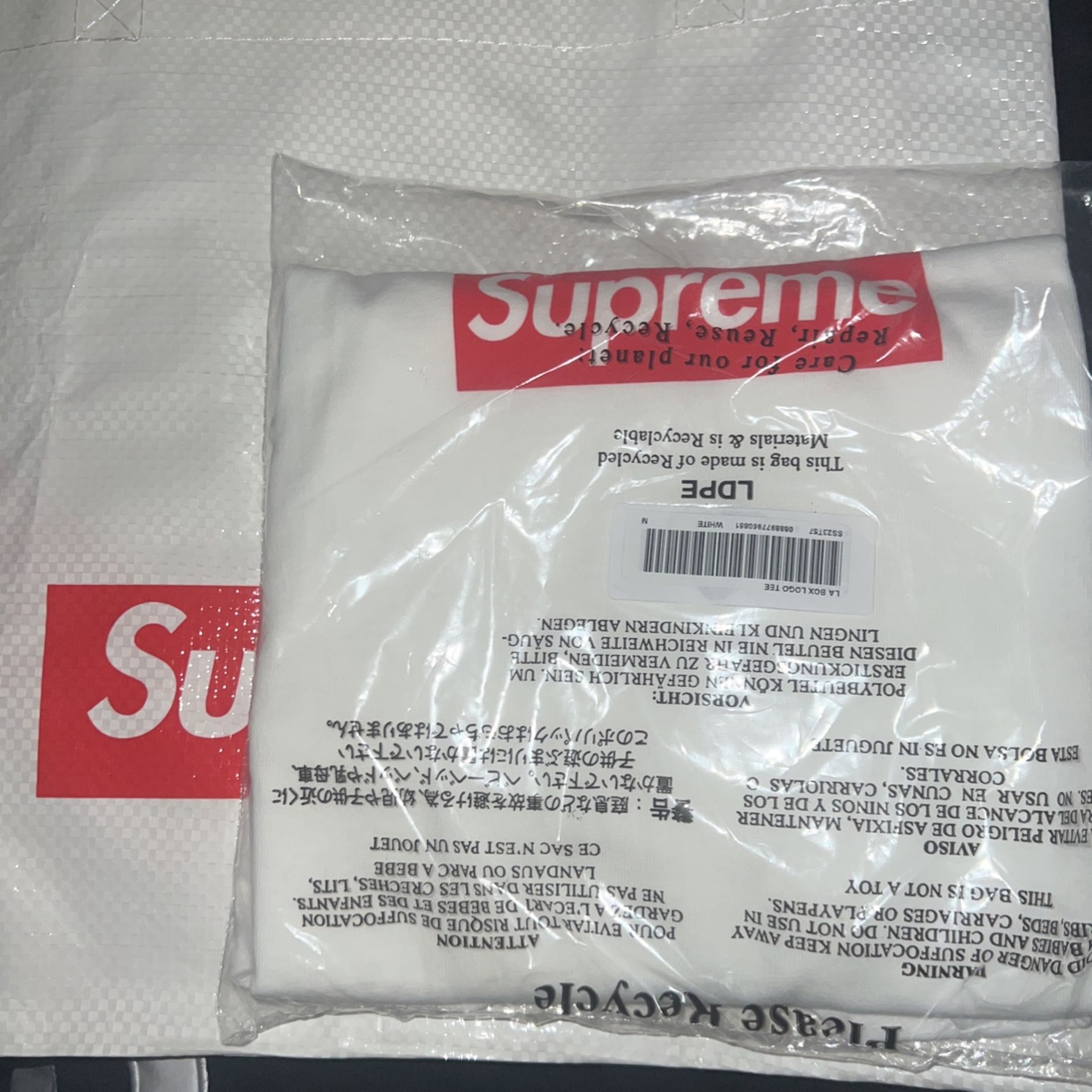 Supreme West Hollywood Box Logo Cotton T-Shirt - White