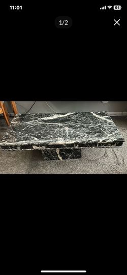 Solid marble coffee table $100 cash