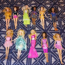 11 Mattel dolls made in Indonesia 1990's LOT #2