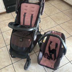Used Stroller With Car Seat And Attachment 