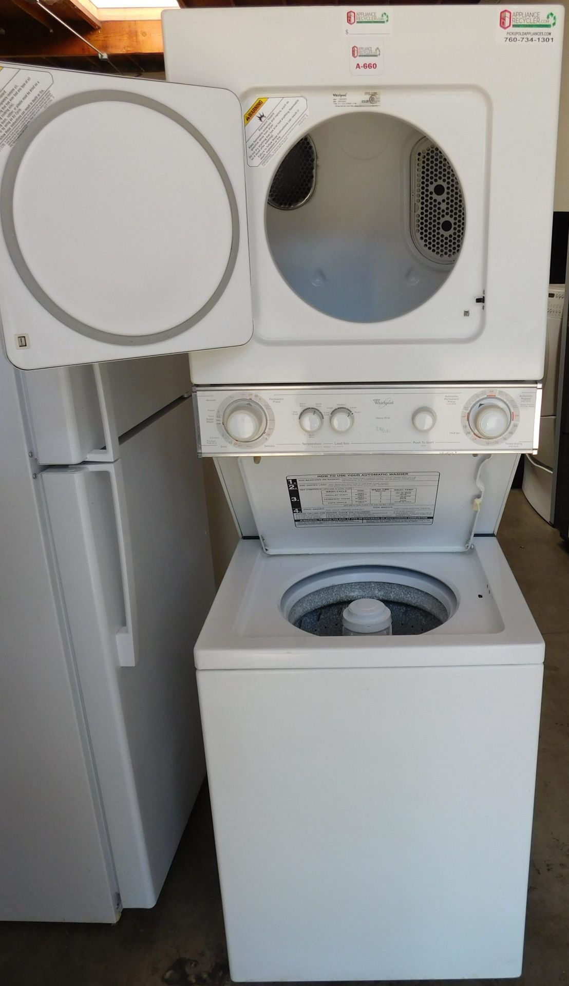 Whirlpool Stackable Washer&Dryer