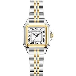 Szaikyri Classic Square Watches for Women with Roman Numerals Ladies Casual 