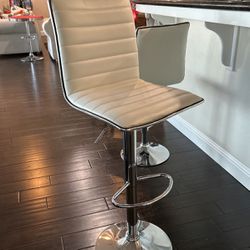 2 White Office Chairs