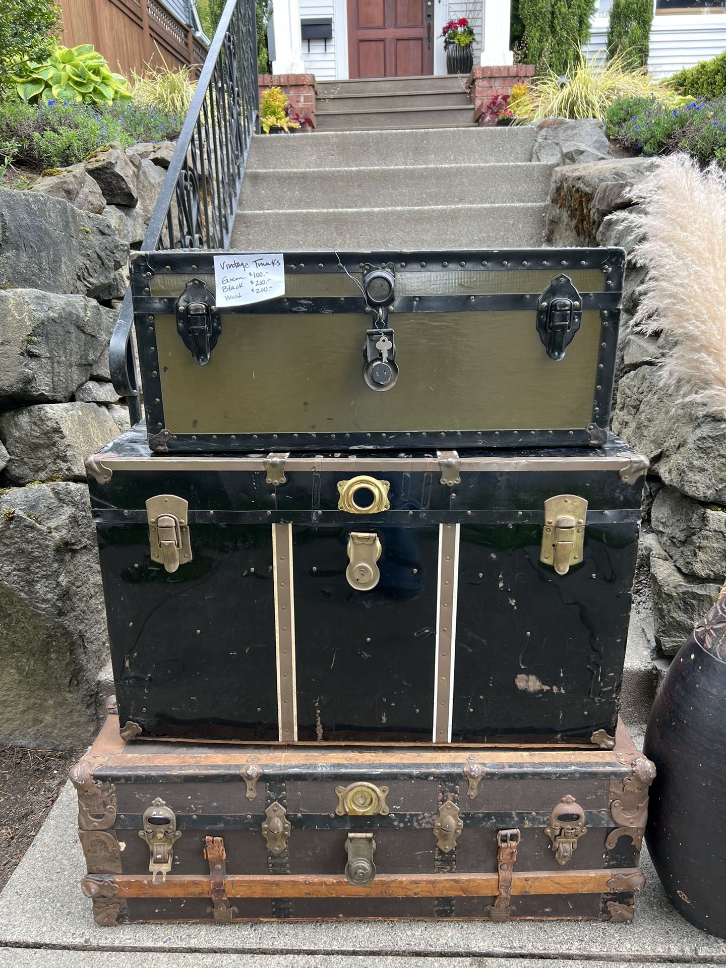 Vintage Trunks $100, $200,New Products : American Fashion Style Bags On Sale