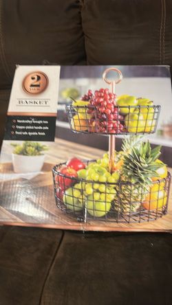 2 tier fruit basket
