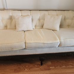 VICTORIAN  STYLE COUCH AND LOVE SEAT