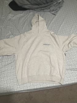 New Essential Hoodie Oatmeal Size XL 