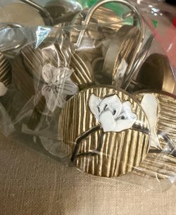 Shower curtain hooks