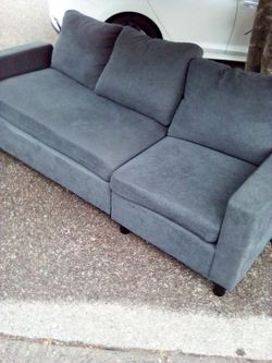 Blue medium sized couch