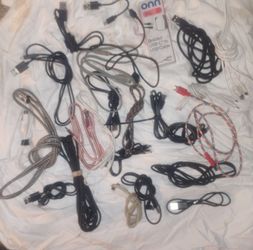 Large Lot of type c uSB Charging Cables $5 regular cords