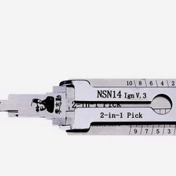 Lishi NSN14 2-in-1 Pick & Decoder (For Authorized Use)