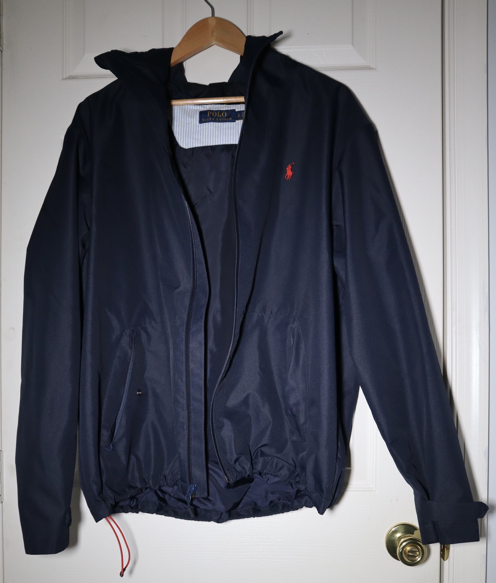 Polo Ralph Lauren Navy Blue Rain Jacket Size L