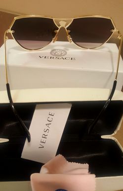 New Authentic Versace Gold 20030 Light Dark Sunglasses New  display picture 2