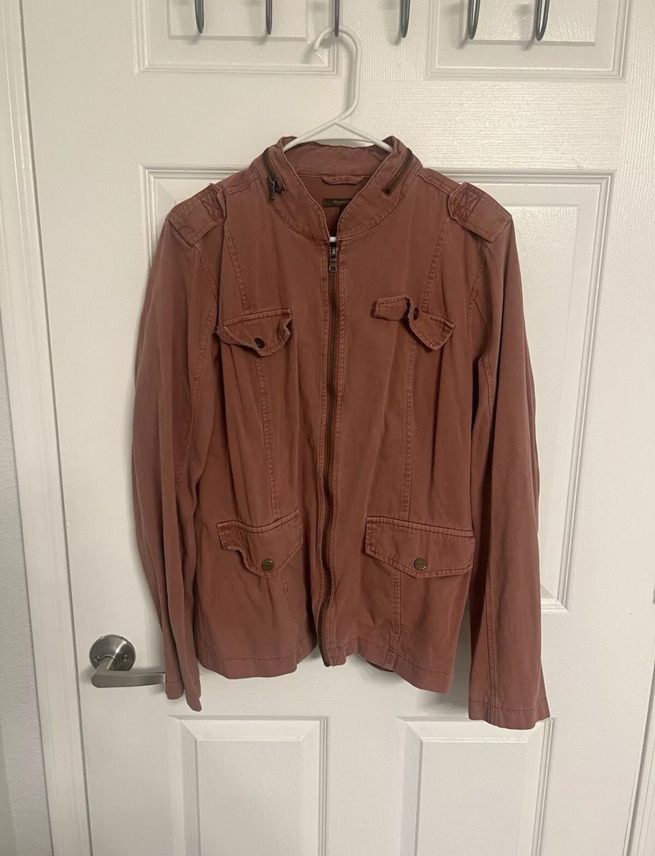 Maurices Light Pink Jacket Size 0 Plus
