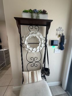 Entryway Hall Tree with Shelf and Hooks