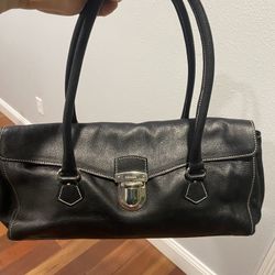 PRADA Soft Pebbled Leather Bag