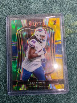 T.J. Sanders 2025 Select Rookie Card Buffalo Bills
