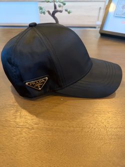 Prada Black Nylon Baseball Cap